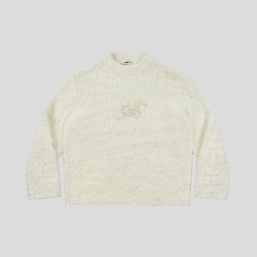 GOODBAI 916 仿珍珠绣长毛overisize套头圆领毛衣 商品图3