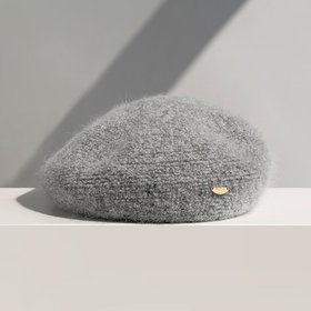 【林栖好物】复古纯色羊毛呢贝雷帽子女百搭显脸小画家帽冬新头围小慎拍