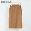 oldcolour高腰显瘦气质通勤时尚直筒长款半身裙DM43063098 商品缩略图1
