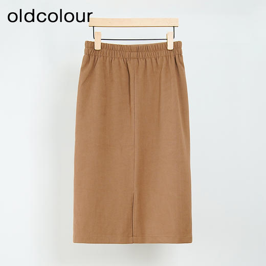 oldcolour高腰显瘦气质通勤时尚直筒长款半身裙DM43063098 商品图1