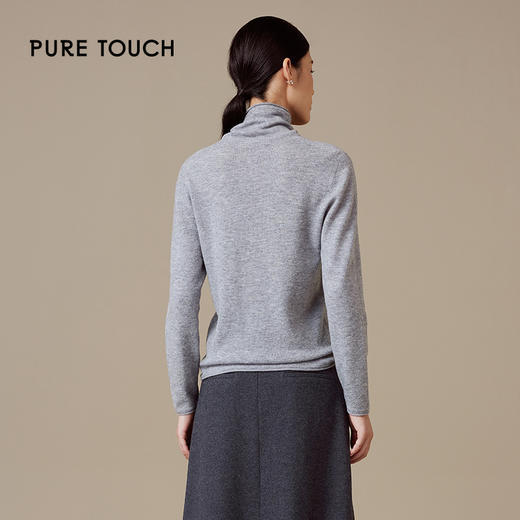 pure touch女士100%绵羊毛高领柔软舒适针织衫1302244419 商品图2