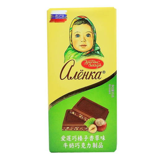 俄罗斯爱莲巧榛子香草味牛奶巧克力85g 商品图0
