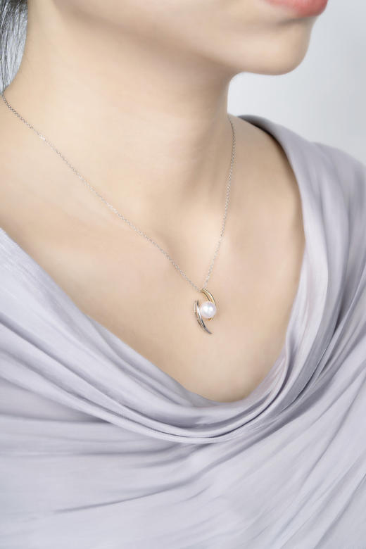 「眼」Akoya珍珠14k项链 商品图4