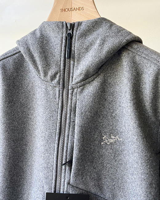 THS 10.28-限时 鸟家GAMASL男士软壳风帽拉链羊毛混纺外套 2色 AF1006 商品图7