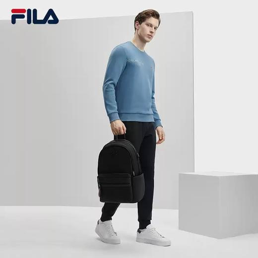 3件折上7折【自营】FILA/斐乐  斐乐男子针织套头衫2023冬季休闲商务通勤简约卫衣 F11M341213FBU 商品图2