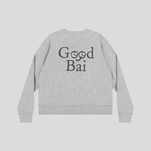 GOODBAI 表情logo 印花圆领长袖卫衣 商品图3
