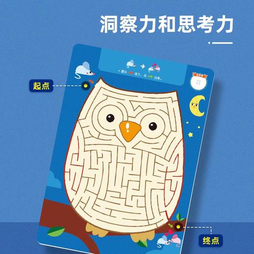 saalin莎林分龄进阶思维迷宫训练卡可反复擦写儿童专注力益智玩具 商品图3