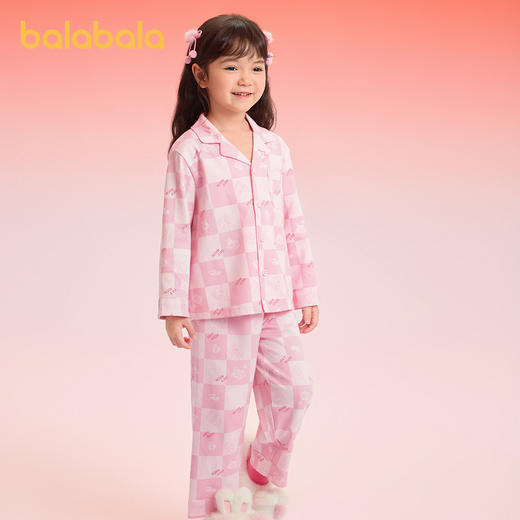 巴拉巴拉儿童睡衣套装2025新款男女童家居服本命新年红色蛇年纯棉 商品图2