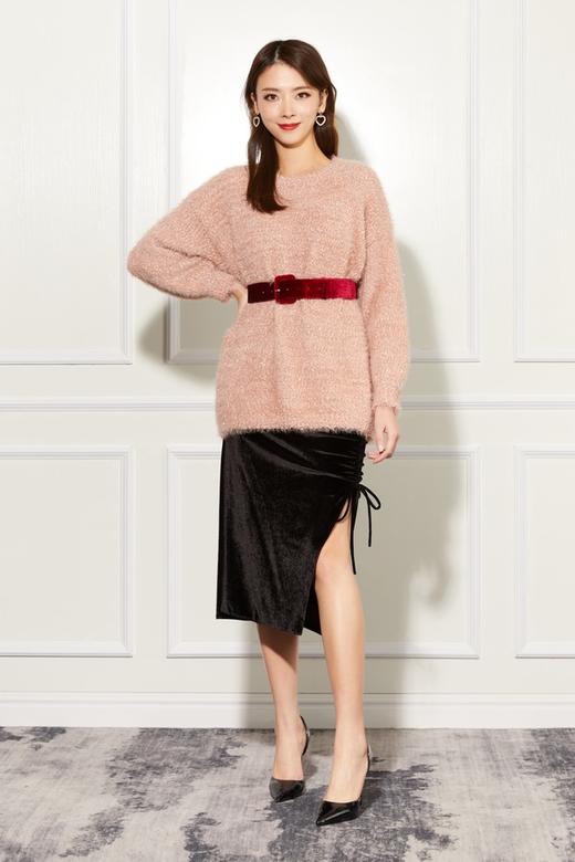 amadella 时尚减龄粉色毛绒上衣 10915 商品图4