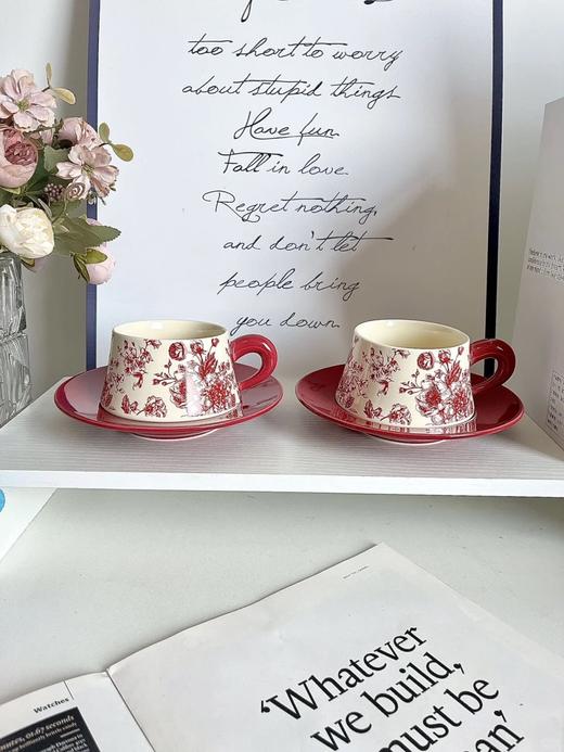 YOOHOPE繁花系列 法式复古咖啡杯碟 茶具杯碟 | 生活中的精致感【YOOHOPE繁花系列 法式复古咖啡杯碟】复古文艺气息扑面而来🎋 商品图4