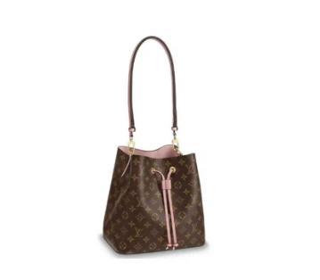 LOUIS VUITTON NÉ0 老花 涂层帆布拼牛皮 水桶包单肩手提包女款 粉色 商品图0