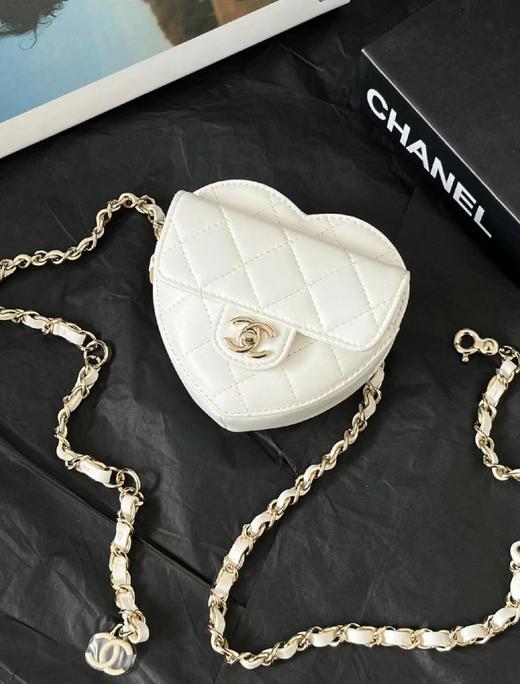 CHANEL 香奈儿 桃心心形链条肩带 爱心包 单肩鞋款 商品图0