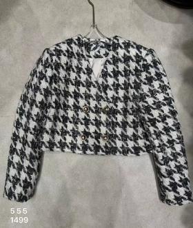 【门店同款】ENJOY冬季公主的千鸟格外套 159518696