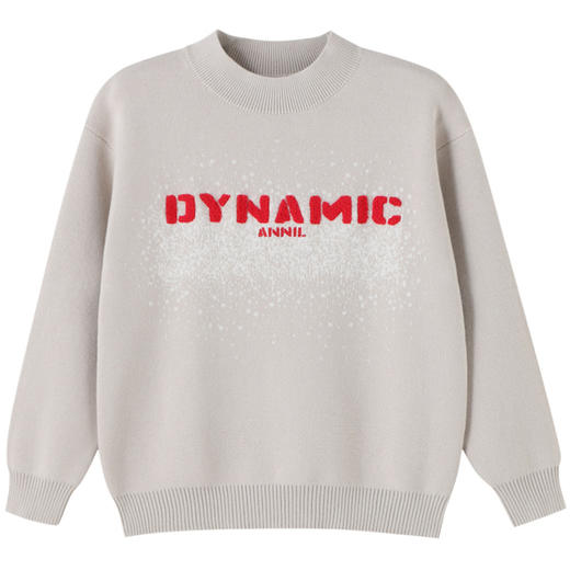 男童绣花全棉毛衣冬季新款安奈儿童装实体店同款AB444609 商品图6