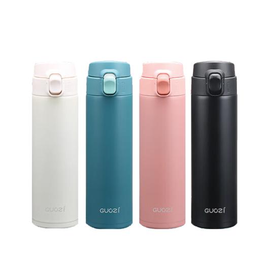 果兹（guozi）悠彩弹跳保温杯450ml GZ-B33 商品图3