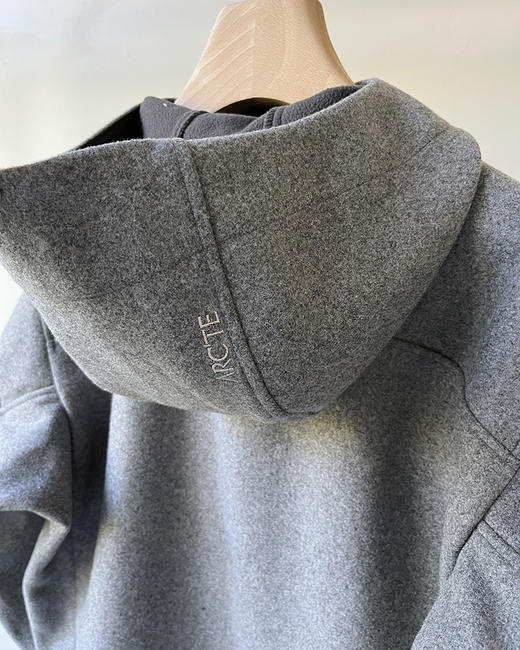 THS 10.28-限时 鸟家GAMASL男士软壳风帽拉链羊毛混纺外套 2色 AF1006 商品图13