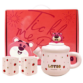 DISNEY 迪士尼草莓熊一壶两杯礼盒装