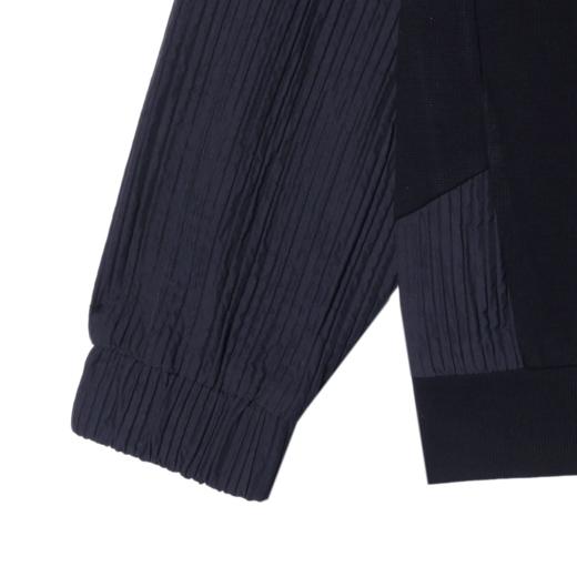 24V113新款港风拼接撞色圆领套头卫衣时尚百搭情侣简约上衣秋款 商品图3