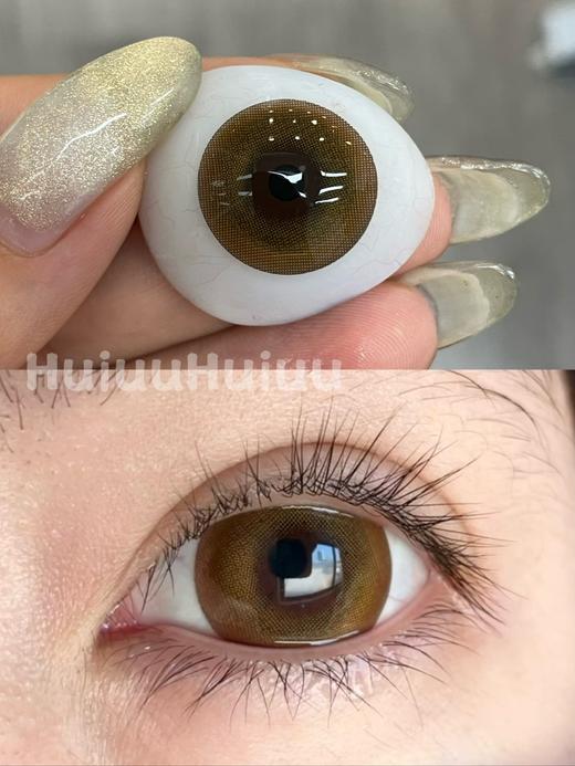 【实拍系列】偏大着色棕色系列--14.5mm/14.4mm 【年抛 度数0-1000度 无525/575 】 商品图2