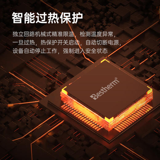 百斯腾（Bestherm） 家用居浴防水智能恒温对流壁挂落地两用全屋取暖器电暖器电暖气暖气片S7-A APP操作预约定时+倾倒断电+童锁适用于18㎡以内 商品图4