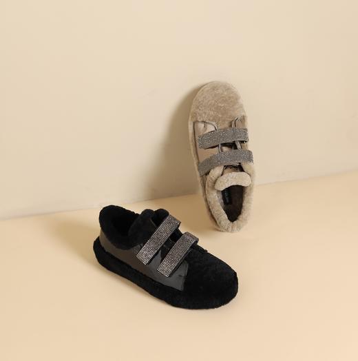 westory2024年秋冬新款休闲风厚底平跟百搭短靴毛毛靴W24DM8470101Z 商品图6