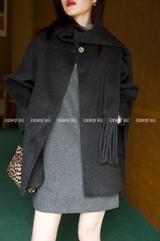 【门店同款】ENJOY冬季柔韧与共玫瑰之吻围巾大衣 159495949 商品图9