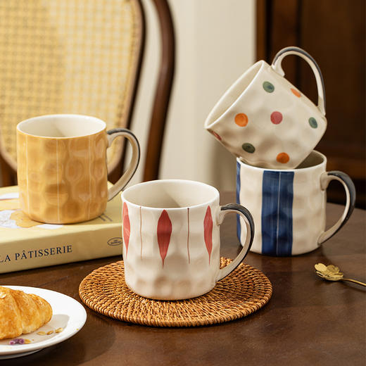 摩登主妇陶瓷马克杯釉下彩杯子女早餐杯办公室喝水杯家用情侣对杯 商品图0