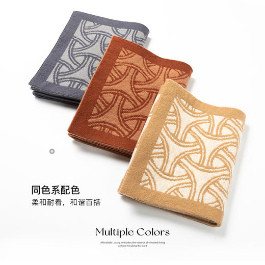 FANCET 100%羊毛美拉德保暖围巾 商品图3