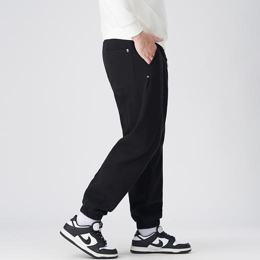 【加绒】【新款DMH】大依优型大码加绒裤休闲裤收脚口束脚加肥加大男卫裤简约百搭潮款胖子 商品图2