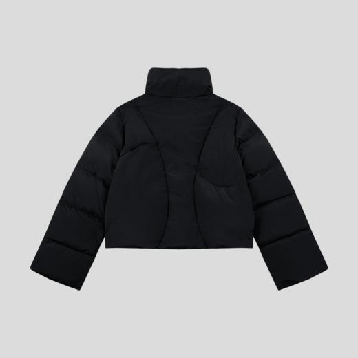 GOODBAI 916 不规则剪裁串珠穿绳拉链短款羽绒服 商品图4