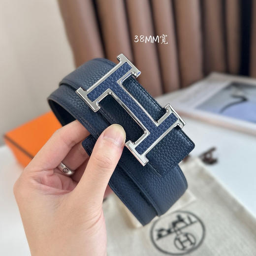 秋冬特惠💰340【爱马仕】男士腰带 H双面进口皮 BELT BUCKLE & REVERSIBLE LEATHER STRAP 带身宽3.8cm 商品图2