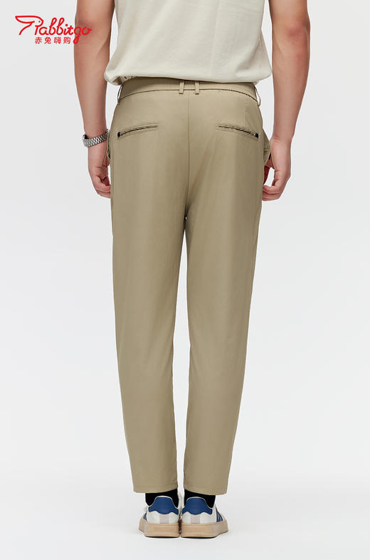 赤兔嗨购冰丝西裤男士宽松高级垂坠感2024年新款直筒西装裤男生休闲裤子 商品图4
