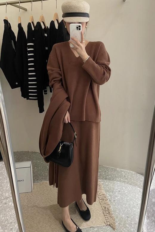 Le Malene 氛围感上衣半裙针织两件套套装 17559 商品图1