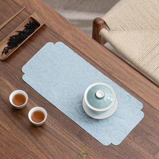 【积分】祥云织锦茶席茶巾加厚防水桌垫 商品图0