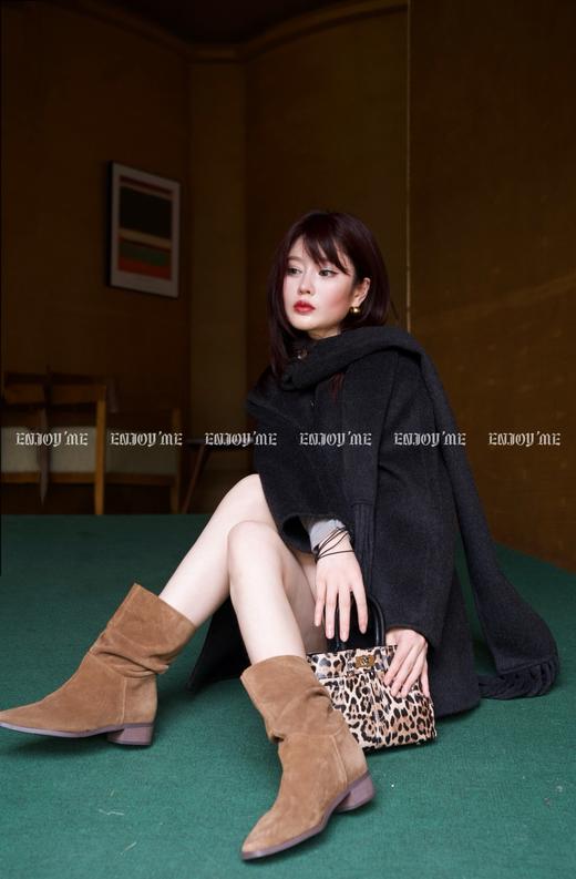 【门店同款】ENJOY冬季柔韧与共玫瑰之吻围巾大衣 159495949 商品图11