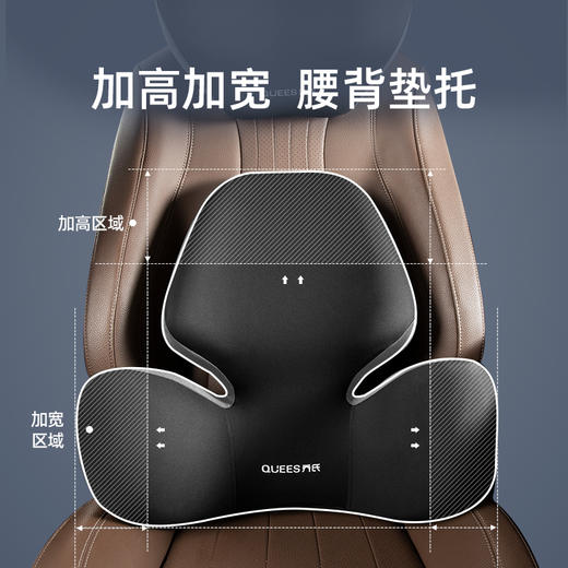 乔氏汽车腰靠护腰靠垫腰垫车载座椅腰托腰枕靠背垫车用头枕护颈枕 商品图2