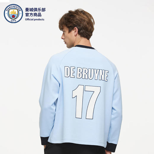 【官方正版】曼城俱乐部 | 蓝色圆领卫衣球员印号印签哈兰德 商品图1