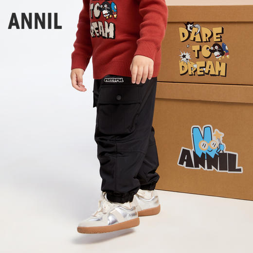 男童潮酷工装棉裤冬季新款安奈儿童装实体店同款XB446840 商品图1