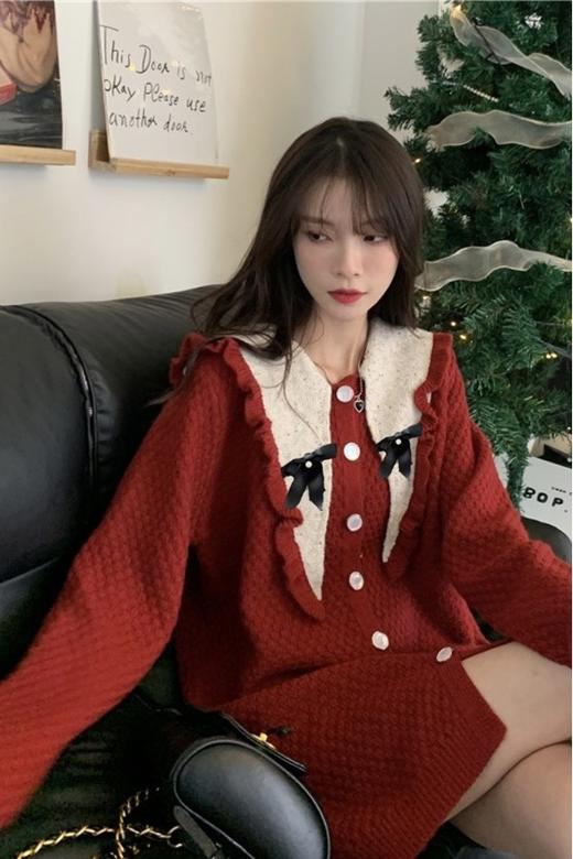 Stay2Weeks 红白拼接氛围感连衣裙 17742 商品图1