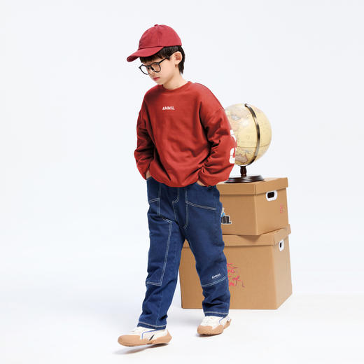 男童活力舒弹卫衣圆领冬季新款安奈儿童装实体店同款AB441787 商品图3