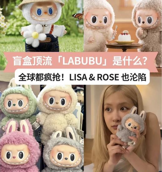 福利款  泡泡玛特二代  Labubu 坐坐派对搪胶毛绒玩具/包挂盲盒 商品图0