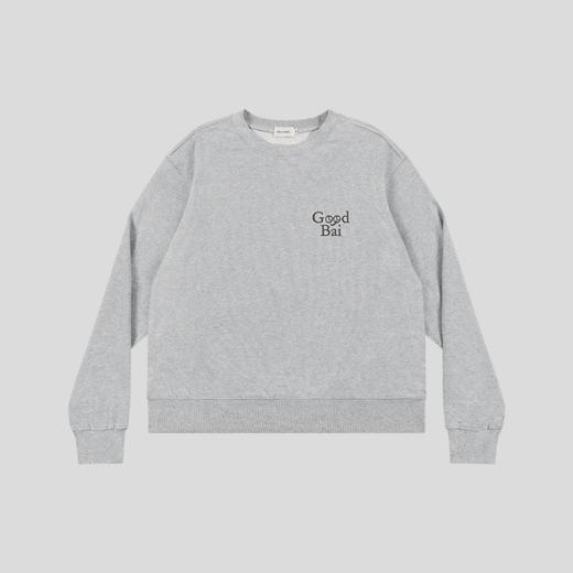 GOODBAI 表情logo 印花圆领长袖卫衣 商品图1