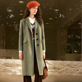 OLrain欧芮儿双面呢外套女冬季2024年新款通勤高级感中长款大衣