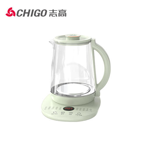 志高（CHIGO）养生壶多功能家用花茶壶1.8L大容量烧水壶 煮茶器智能预约煮茶壶 办公室电水壶 浅绿色 1.8L A-3512 商品图0