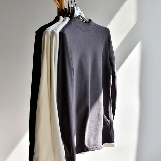 【59/2件】【双面绒绒衣】冬季女装新款中高领双面德绒打底衫 宽松保暖加厚保暖肌底衣 商品图3