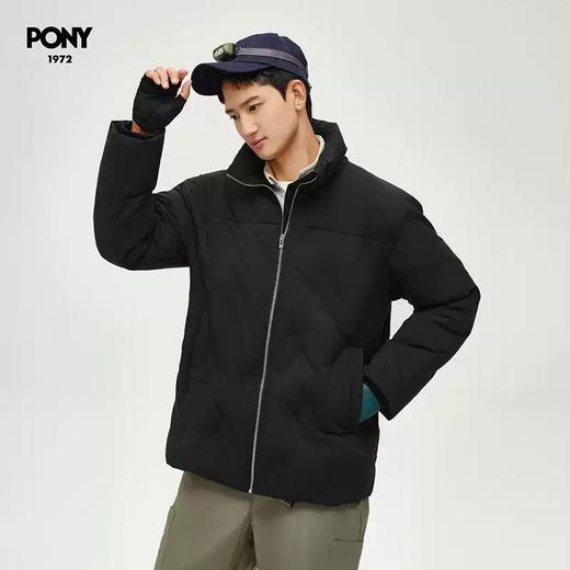 4.9折【自营】pony/波尼  1972秋冬新品户外运动灰鸭绒保暖羽绒服外套 244M2OF10BK 商品图1