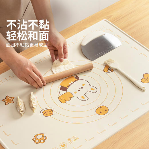 摩登主妇动物派对母婴级硅胶揉面垫烘焙擀面和面垫加厚食品级面板 商品图4