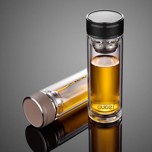 果兹（GUOZI）星辰商务双层玻璃杯 GZ-S59 商品图1