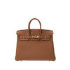 HERMES爱马仕 Birkin 25 金扣 Togo牛皮 铂金包手提包 25 女款 37 Gold 金棕色 Y刻 商品缩略图0