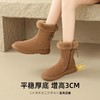 ZHR则则时尚加绒保暖雪地靴短靴女2024冬季新款百搭简约靴子女鞋 商品缩略图5